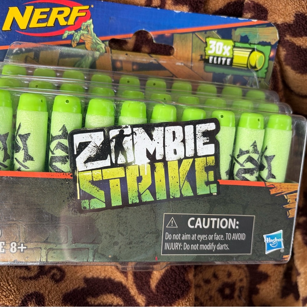 NERF Zombie Strike Neon Green Foam Darts